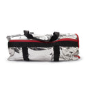 SILVER DUFFEL BAG