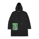 CONTRAST POCKET BLACK GREEN FIELD JACKET