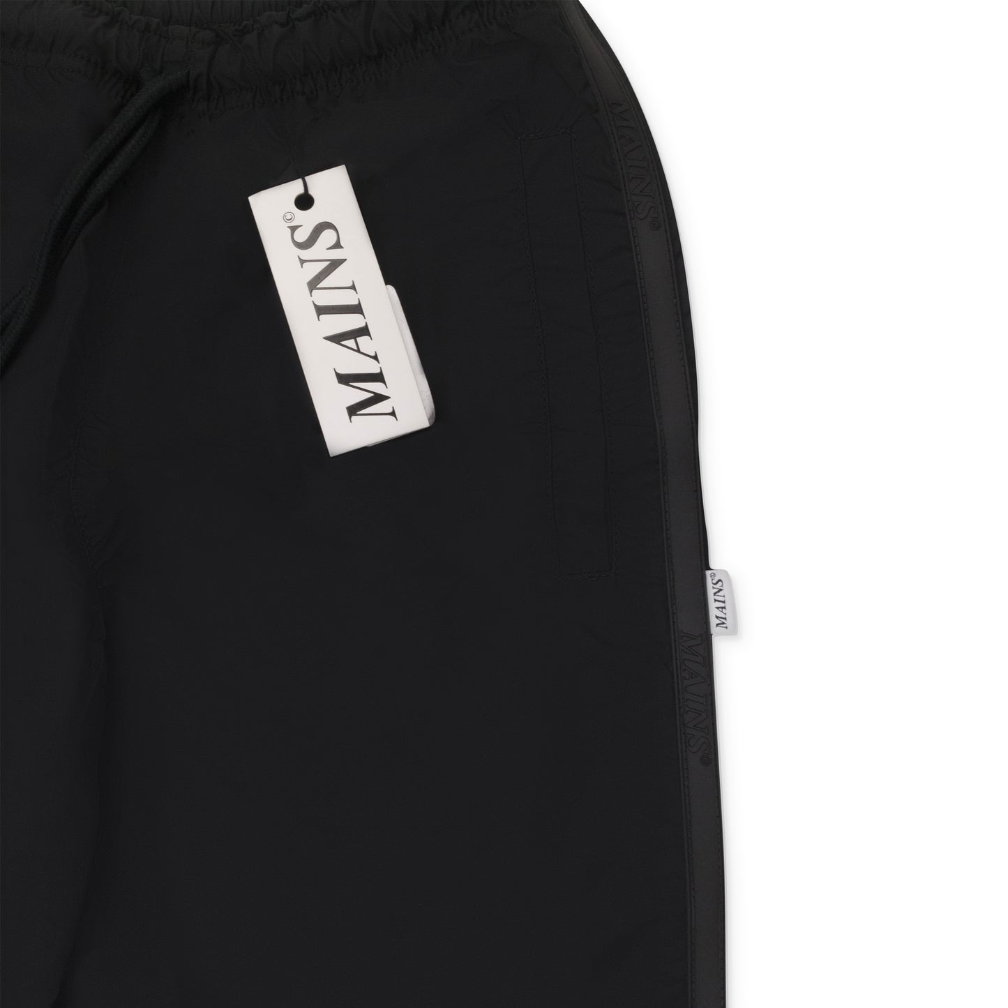 BLACK TRACK PANTS