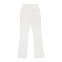 DOUBLE SATIN WHITE WOMEN'S STRAIGHT PANTS