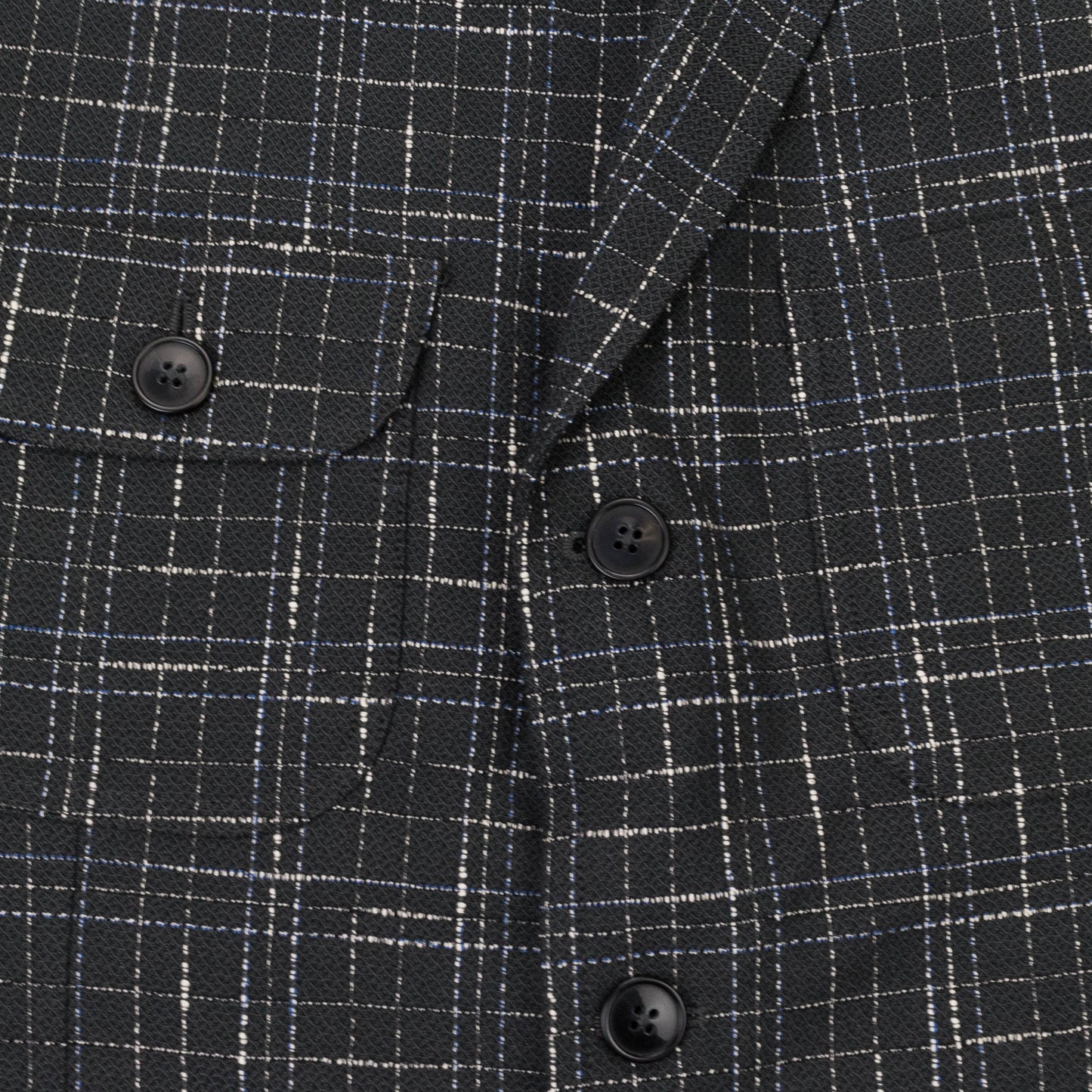 FOUR POCKET CHECKED BOUCLE BLACK BLAZER