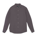 OCXGITMAN TENCEL LONG SLEEVE GREY BUTTON-DOWN SHIRT XS