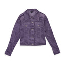 STRETCH PURPLE CURDOROY JACKET