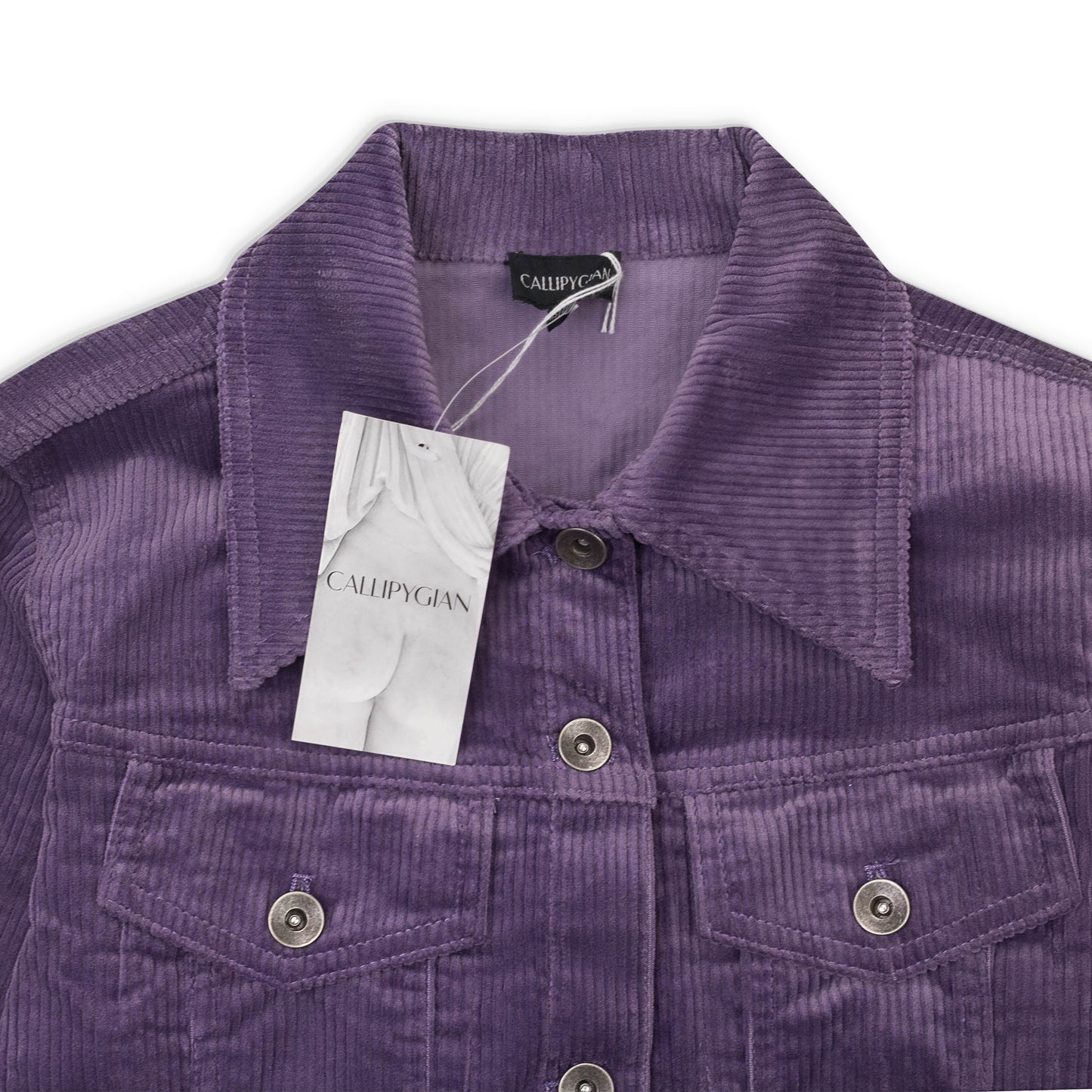 STRETCH PURPLE CURDOROY JACKET