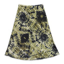 TIE DYE GREEN FLARED SKIRT