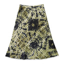 TIE DYE GREEN FLARED SKIRT