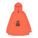 ORANGE BROWN CONVERTIBLE PONCHO
