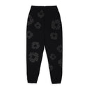 NWT DENIM TEARS BLACK WREATH PRINTED SWEATPANTS SIZE L $190