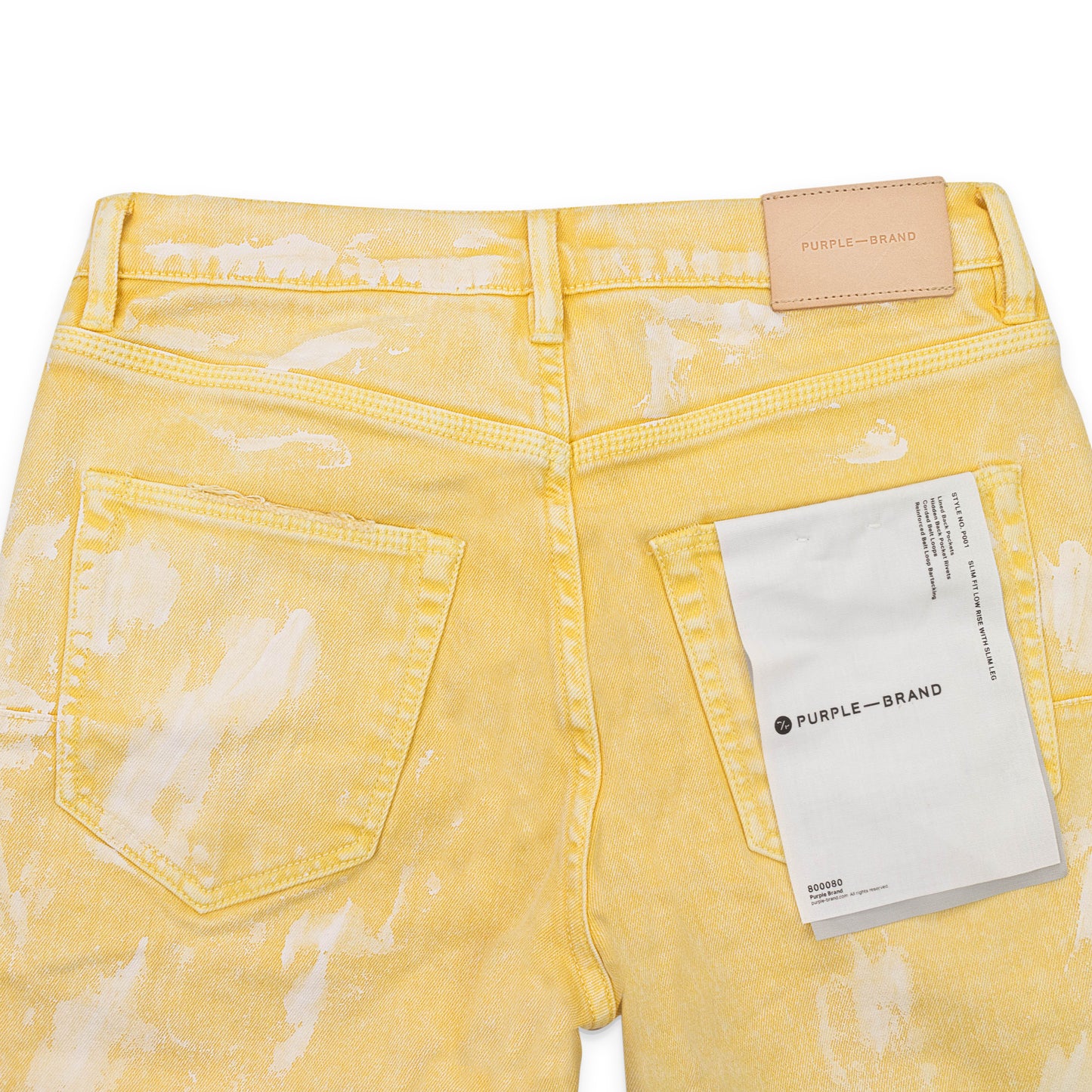 HARD WAX BRIGHT YELLOW SKINNY JEANS