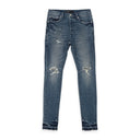 BLOWOUT RELEASED HEM Indigo SKINNY JEANS