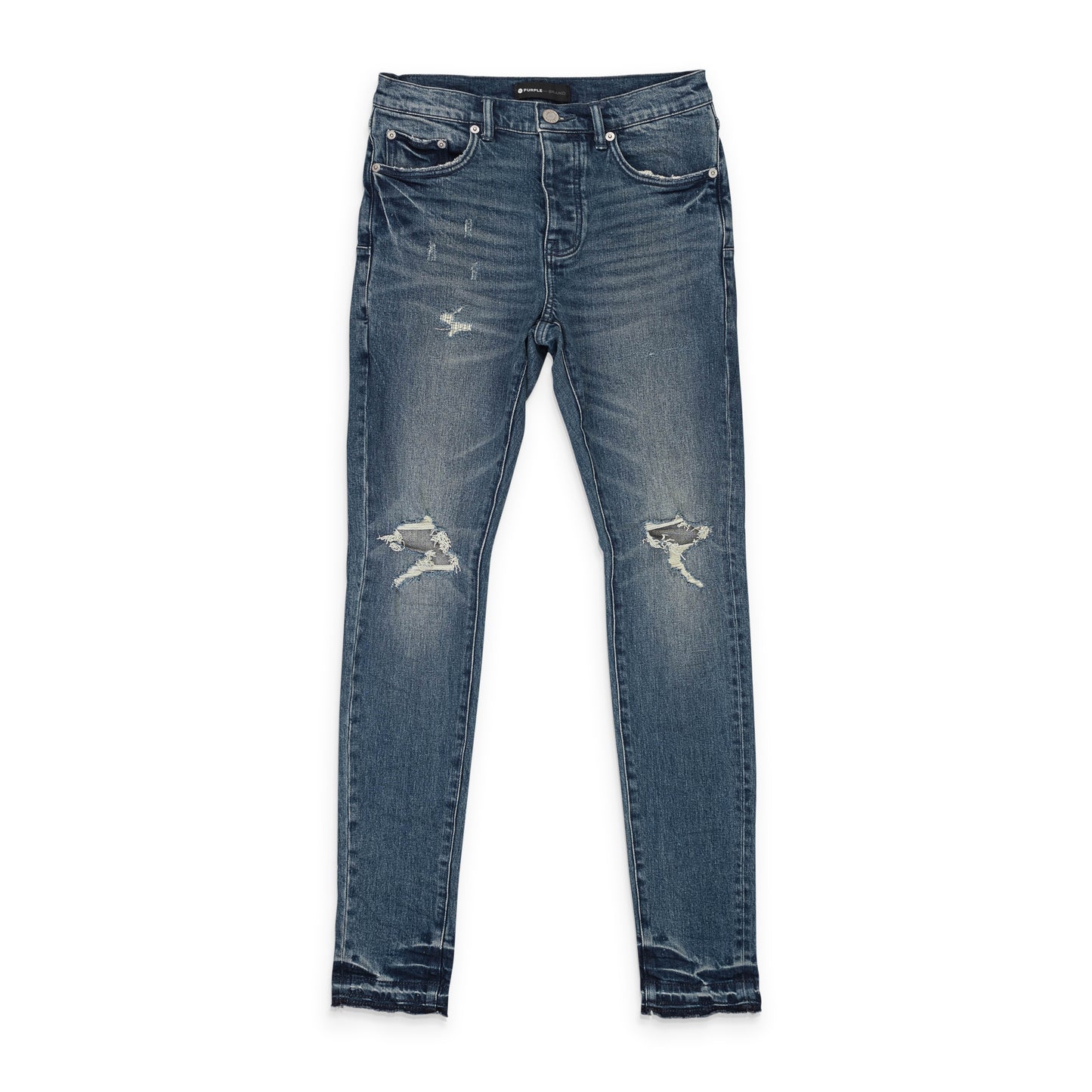 BLOWOUT RELEASED HEM Indigo SKINNY JEANS