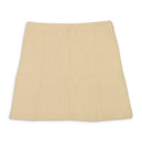 FURRY BEIGE MINI SKIRT