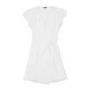 WRAP WHITE MINI DRESS