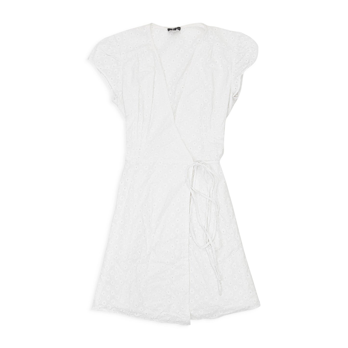 WRAP WHITE MINI DRESS