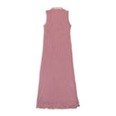 PLEATED LUREX LIGHT?PINK TANK DRESS