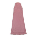 PLEATED LUREX LIGHT?PINK TANK DRESS