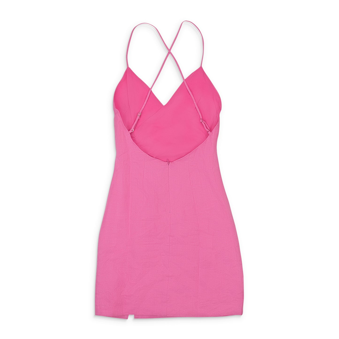 HIGH TIE PINK SLIP DRESS