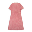 GINGHAM POCKET RED SUN DRESS