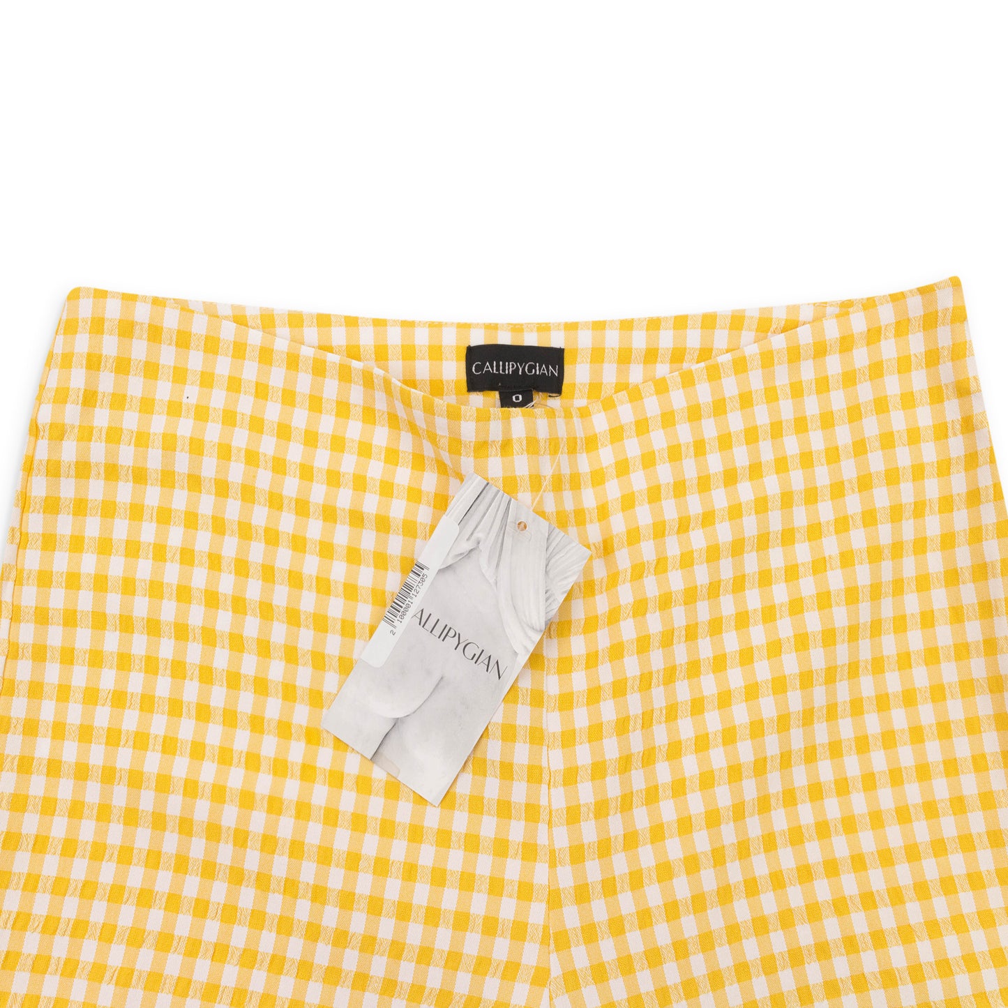 SEERSUCKER GINGHAM YELLOW NARROW PANT