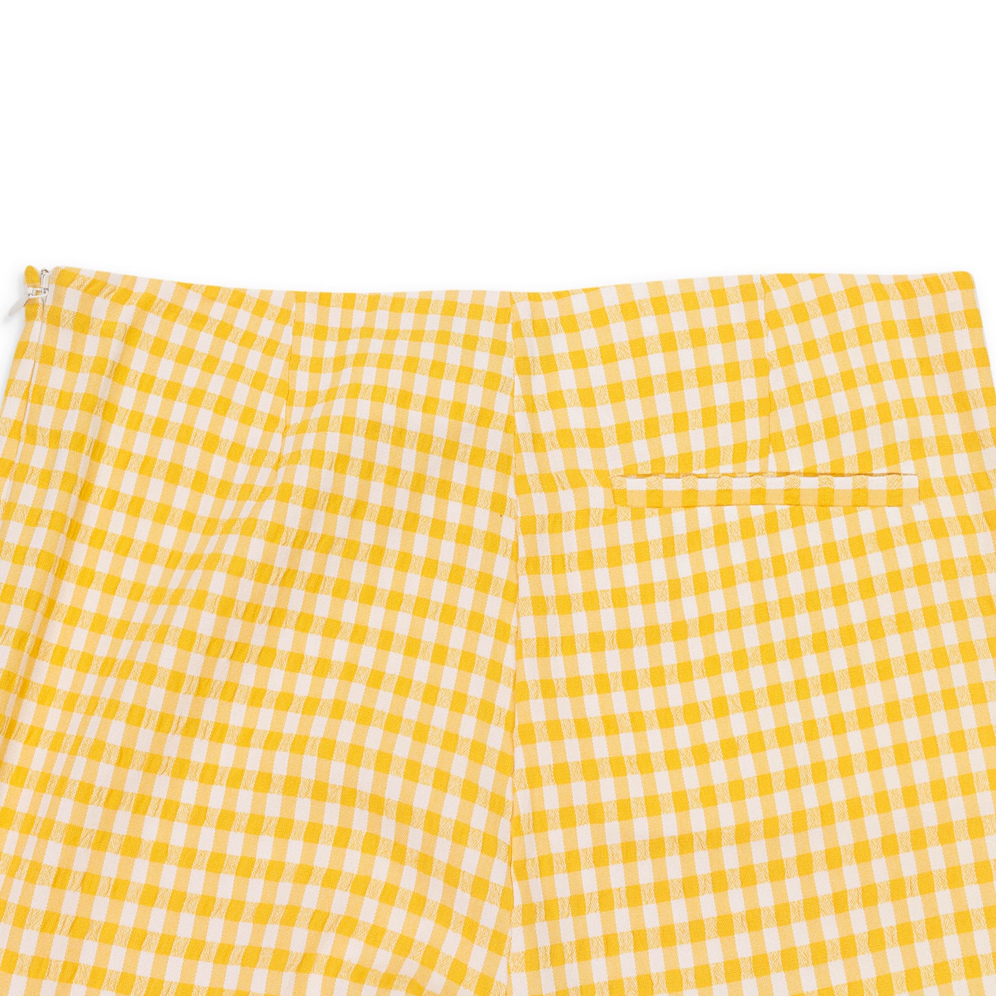 SEERSUCKER GINGHAM YELLOW NARROW PANT