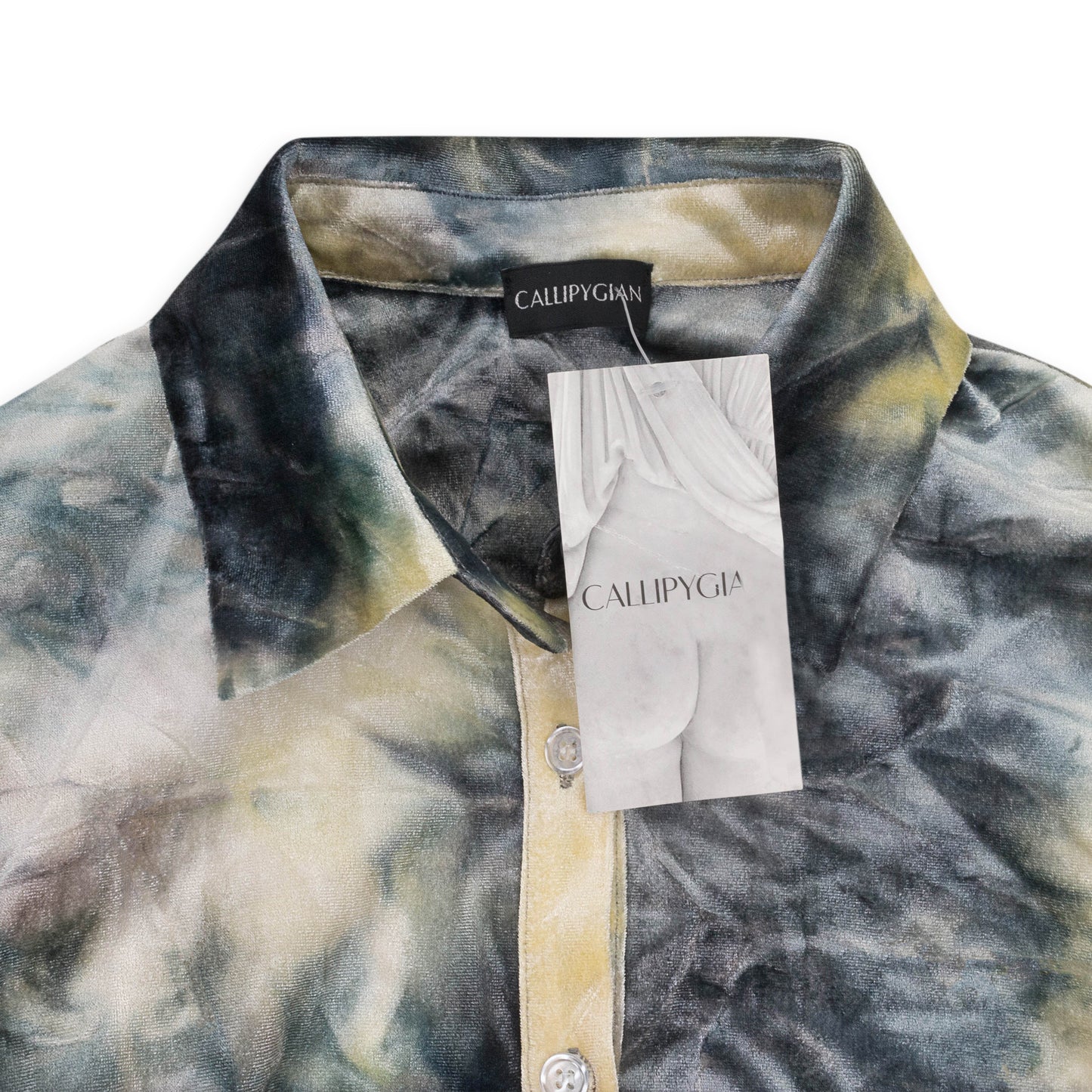 VELVET MULTICOLOR BUTTON-UP