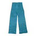 IRIDESCENT PULL ON BLUE WOMEN'S STRAIGHT PANTS