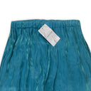 IRIDESCENT PULL ON BLUE WOMEN'S STRAIGHT PANTS