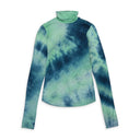 LONG SLEEVE GREEN BLUE TURTLENECK SWEATER