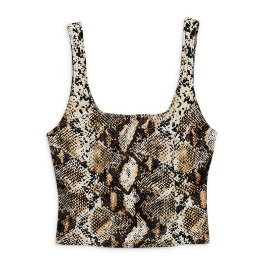 SNAKE VELOUR BROWN TANK