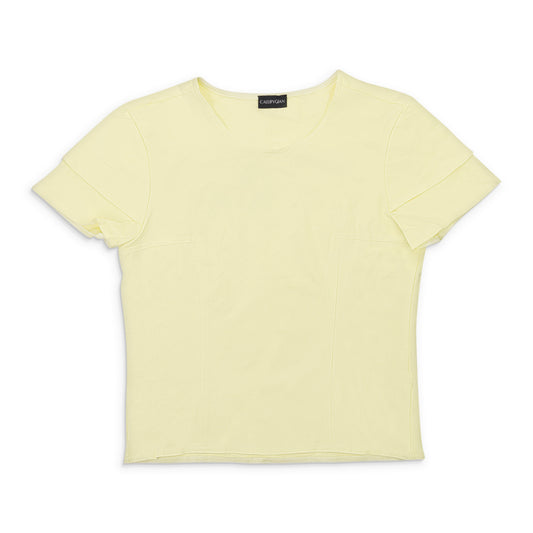 CONTRAST STITCH MULTICOLOR T-SHIRT