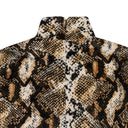 SNAKE TURTLENECK BROWN SWEATER