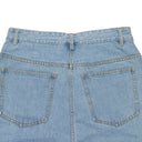 WASHED WIDE LEG SLANTED FLY BLUE WIDE-LEG JEANS