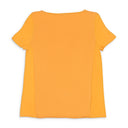 SCOLLO AMPIO SANTA MONICA YELLOW BLOUSE