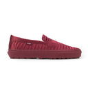 PADDED SLIP-ON BIKING RED LOAFERS