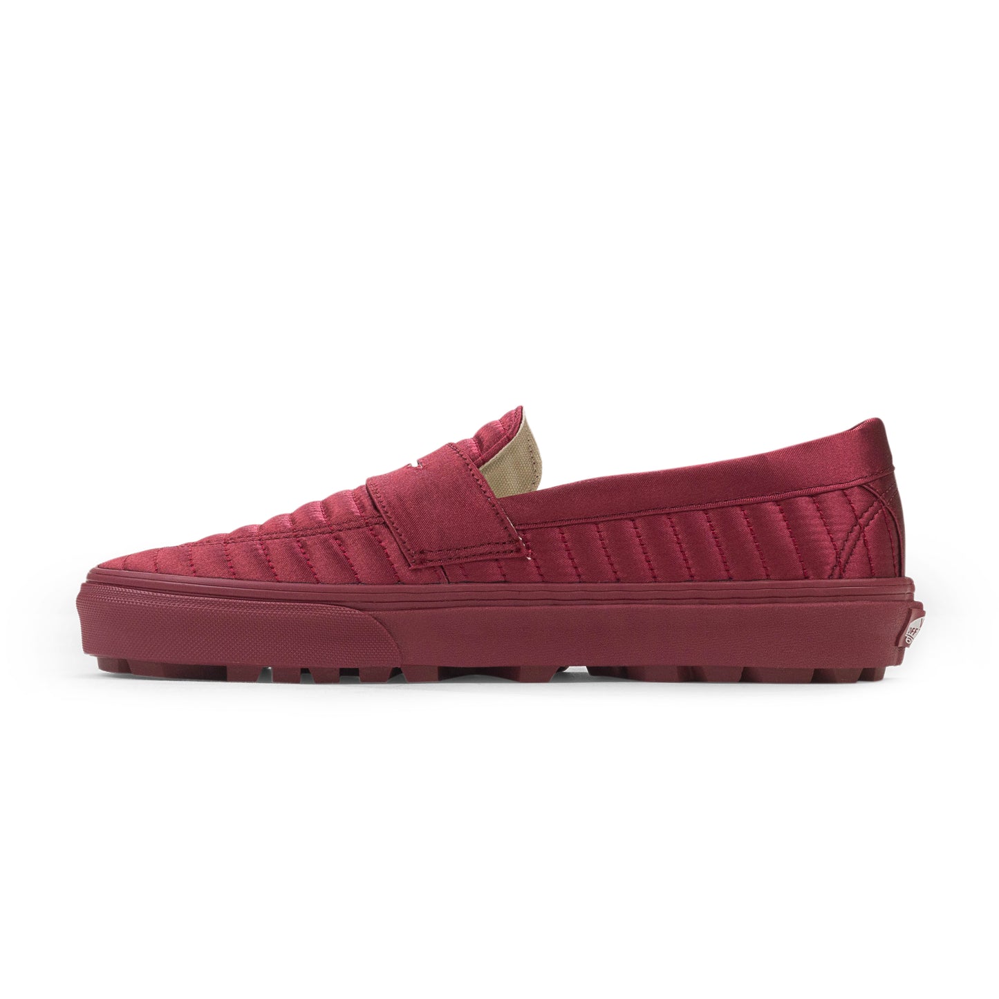 PADDED SLIP-ON BIKING RED LOAFERS