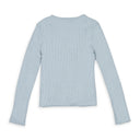 RIB SKY BLUE CARDIGAN