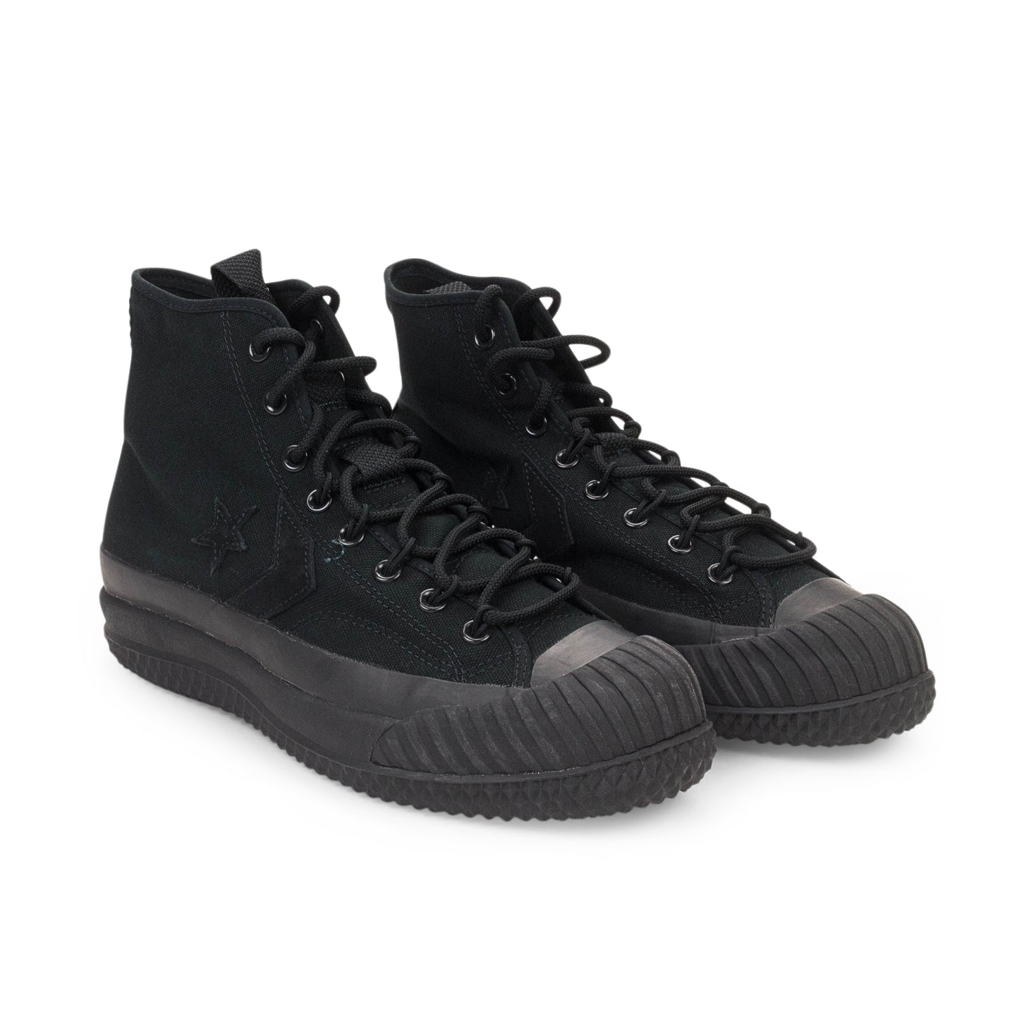 BOSEY MC WATER REPELLENT BLACK HIGH-TOP SNEAKERS