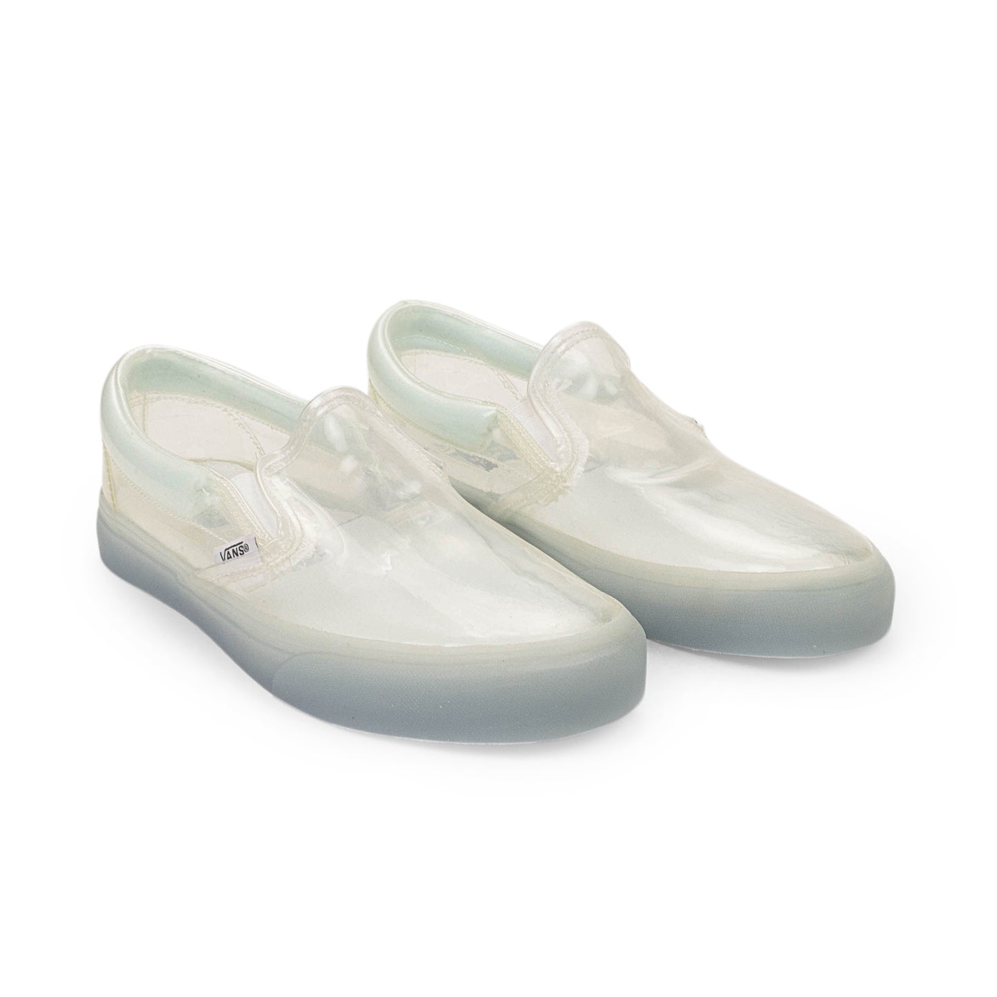 TRANSPARENT CLASSIC SLIPON WHITE SNEAKERS