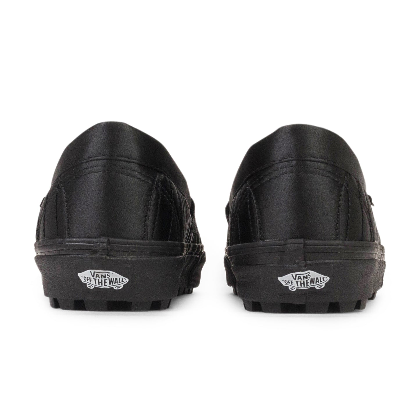 PADDED SLIP-ON BLACK LOAFERS