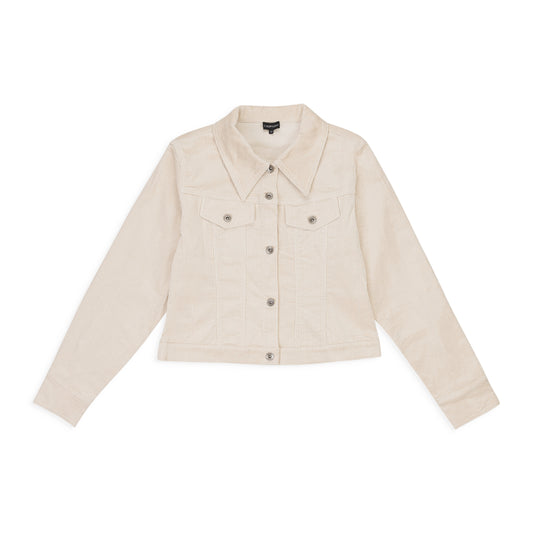 STRETCH OFF WHITE CORDUROY JACKET