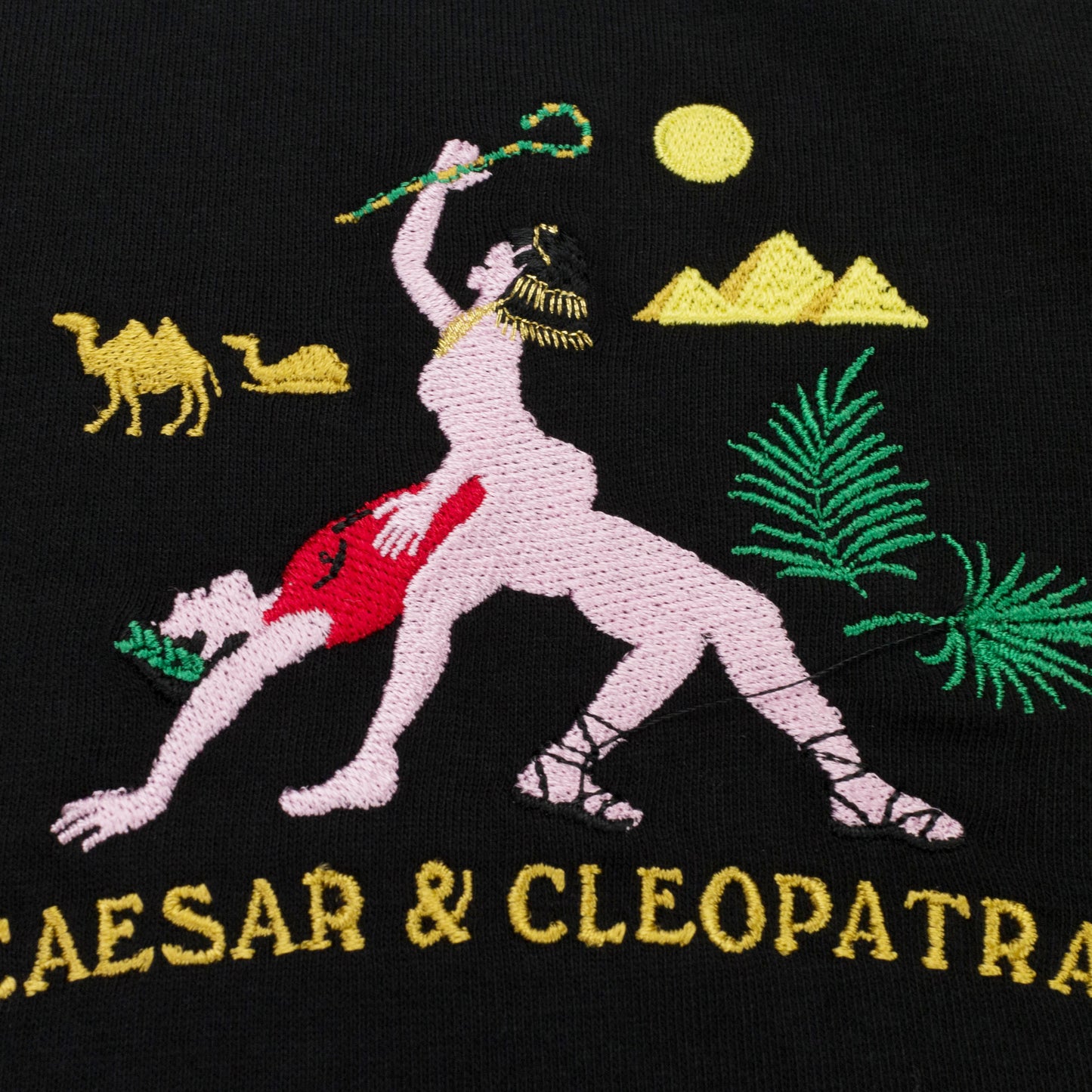 CESAR IN CLEOPATRA BLACK T-SHIRT