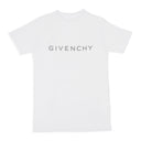 Classic Slim-Fit White Logo Print T-Shirt