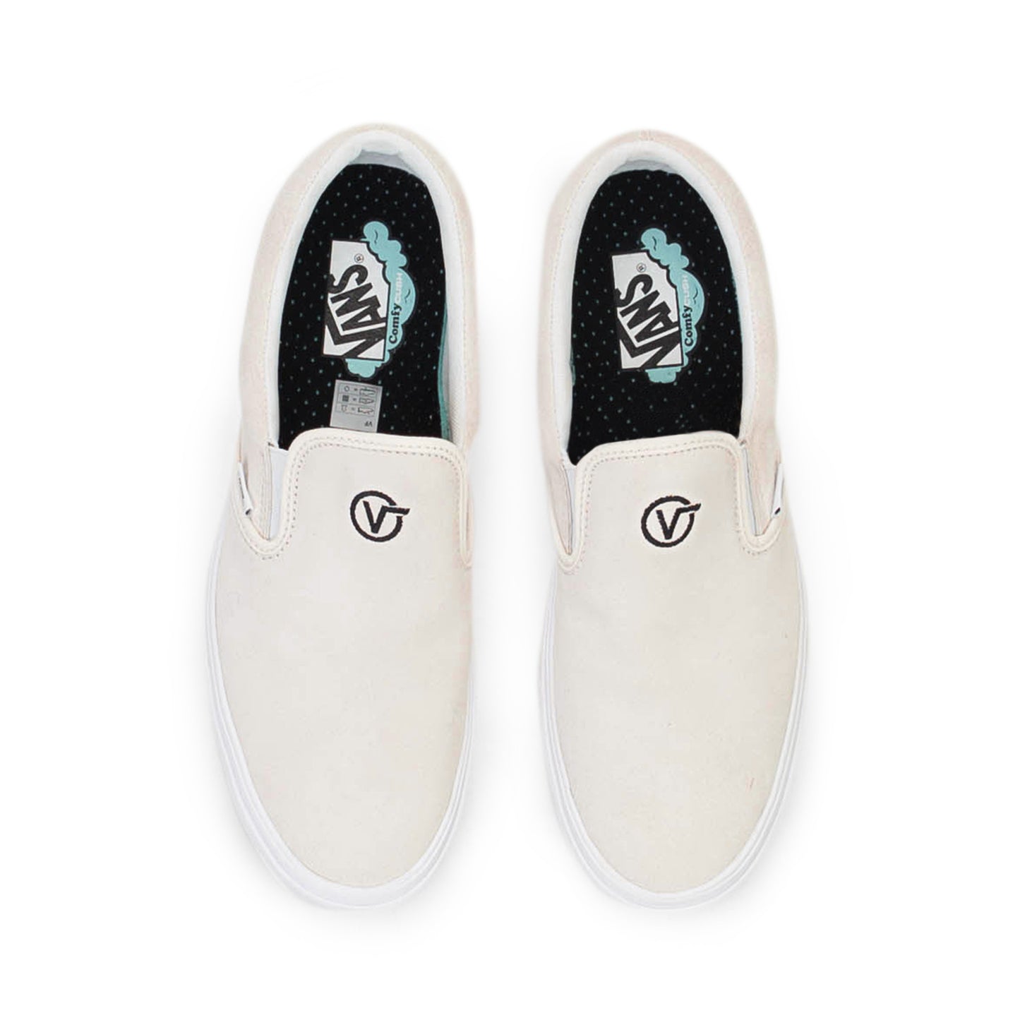 FU COMFYCUSH SLIP-ON WHITE SNEAKERS