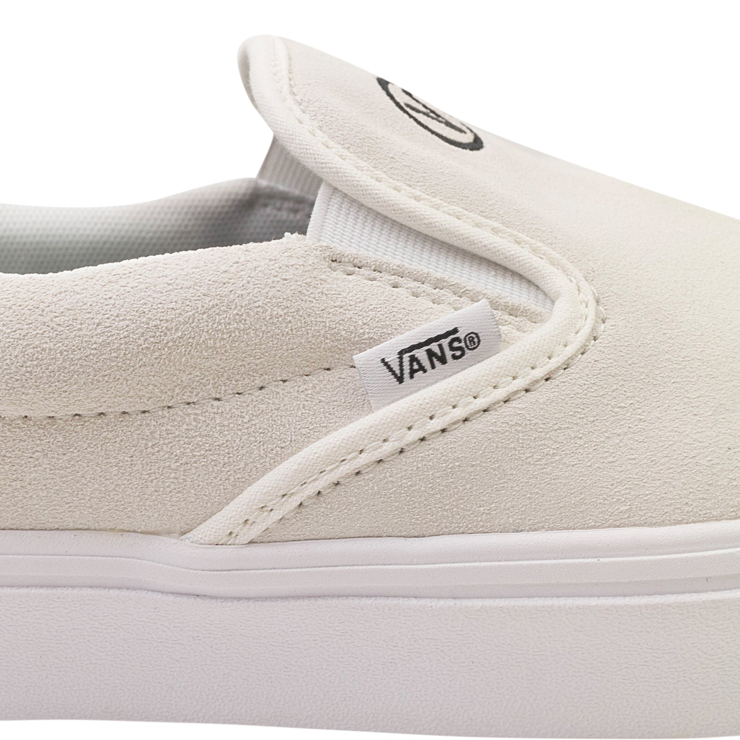 FU COMFYCUSH SLIP-ON WHITE SNEAKERS