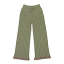 GAUGE 14 SUMMER RIB KHAKI GREEN WOMEN'S JOGGERS & SWEATPANTS