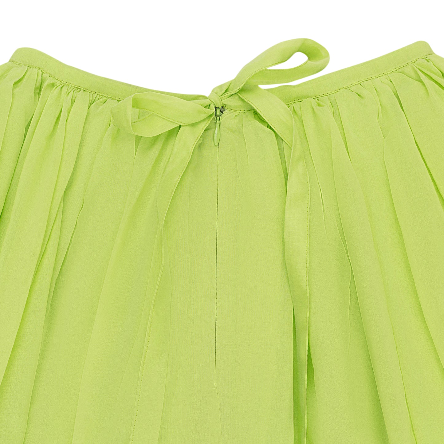 NONNA APRON LIME FLARED SKIRT