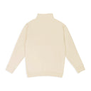 QUARTER ZIP CREAM SWEATSHIRT