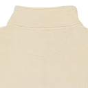 QUARTER ZIP CREAM SWEATSHIRT