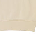 QUARTER ZIP CREAM SWEATSHIRT