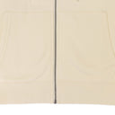 ZIP UP CREAM HOODIE
